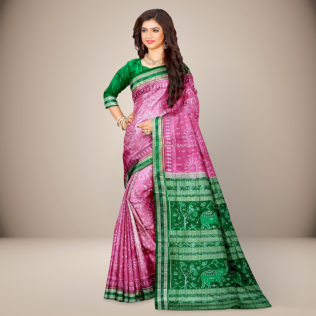 Buy NUAPATANAPATA Solid Sambalpuri Cotton Silk Grey Sarees Online @ Best  Price In India | Flipkart.com