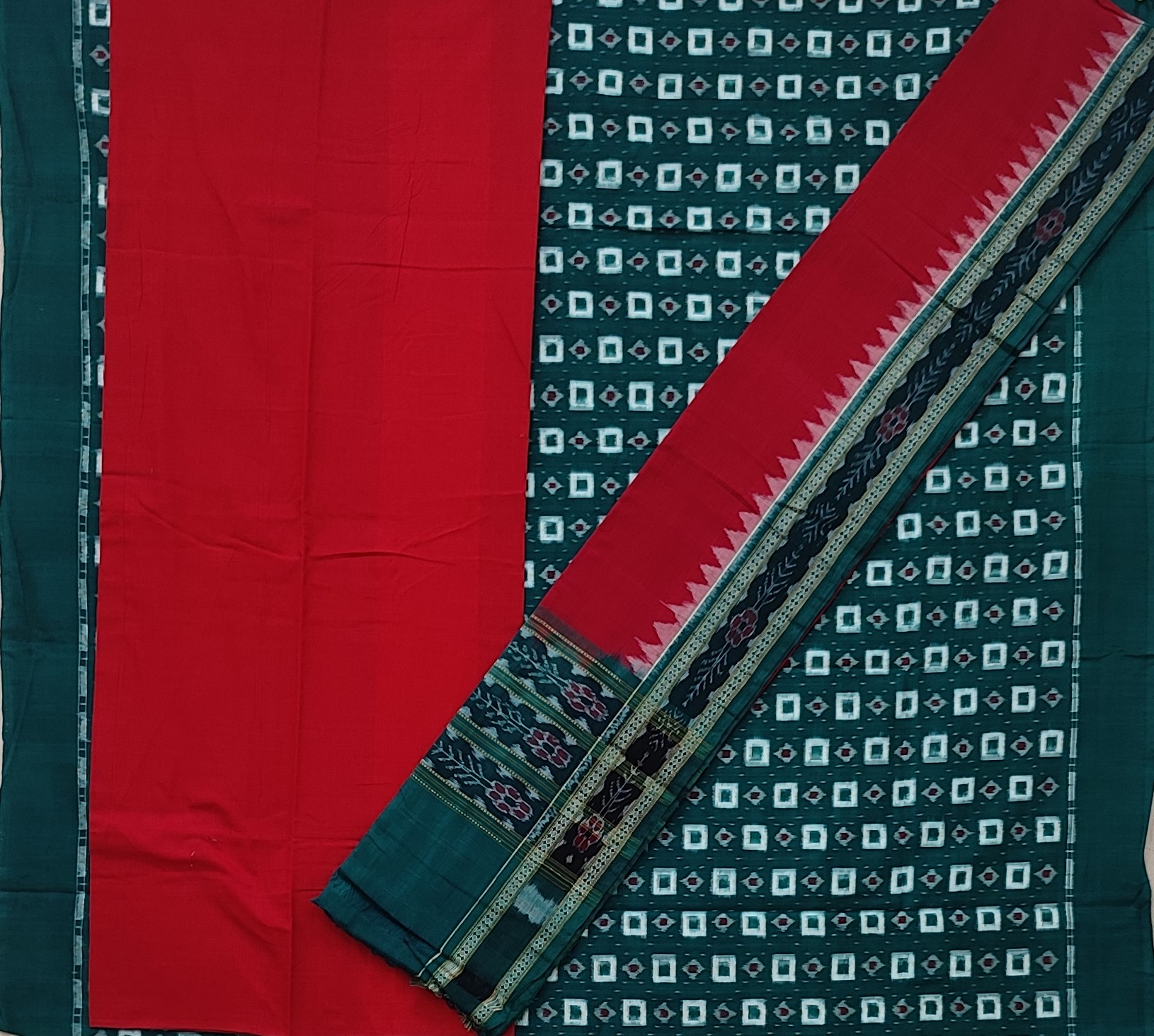 SAMBALPURI DRESS SET PASSAPALLI DESIGN Utkalika Odisha