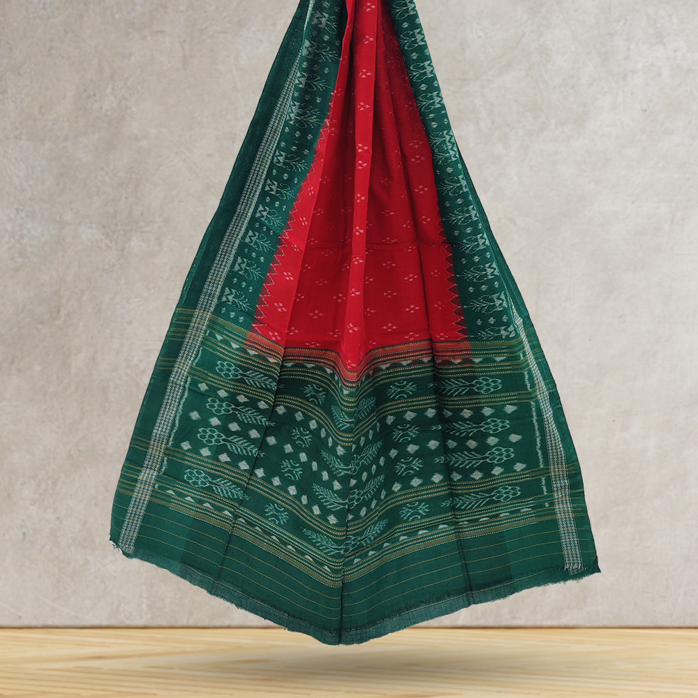 Pink - Odisha Cotton Sambalpuri Dupatta 07