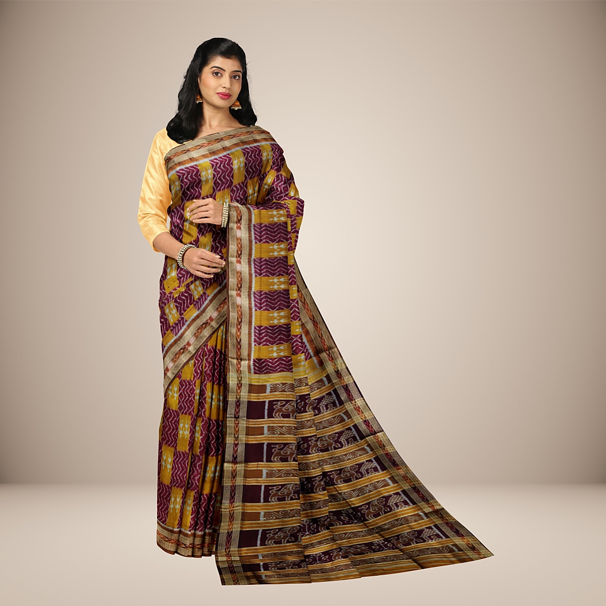 Korams Design Grey Zari Woven Cotton Silk Saree with Blouse for Women -  Koram's Design - 4102977