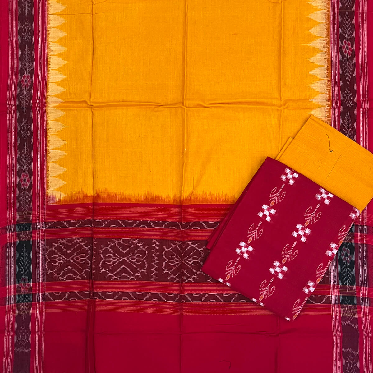 Passapali Motif Sambalpuri Cotton Dress Set Utkalika Odisha