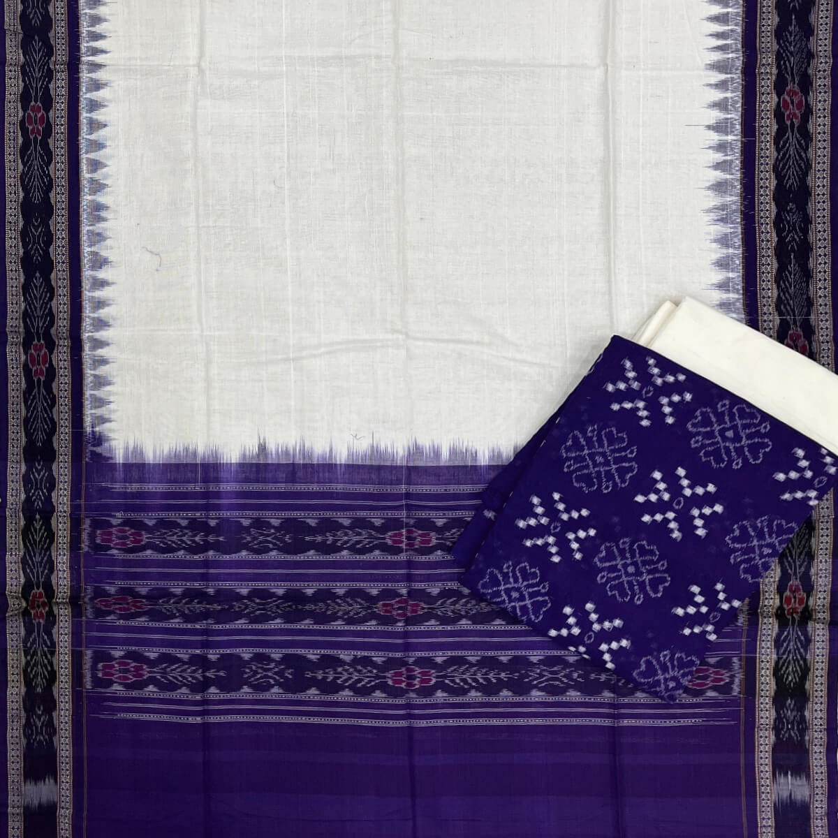 Sambalpuri cotton dress material set main image 0