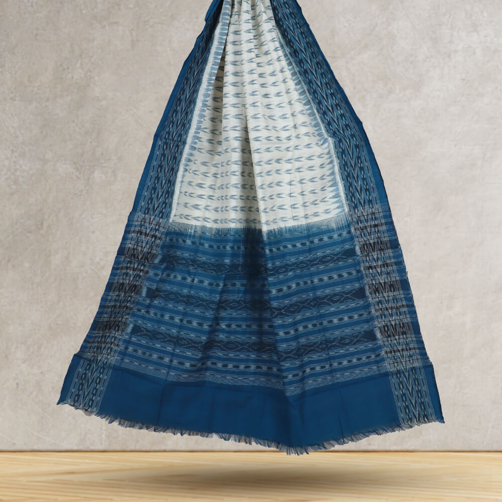 Black - Odisha Cotton Sambalpuri Dupatta 09