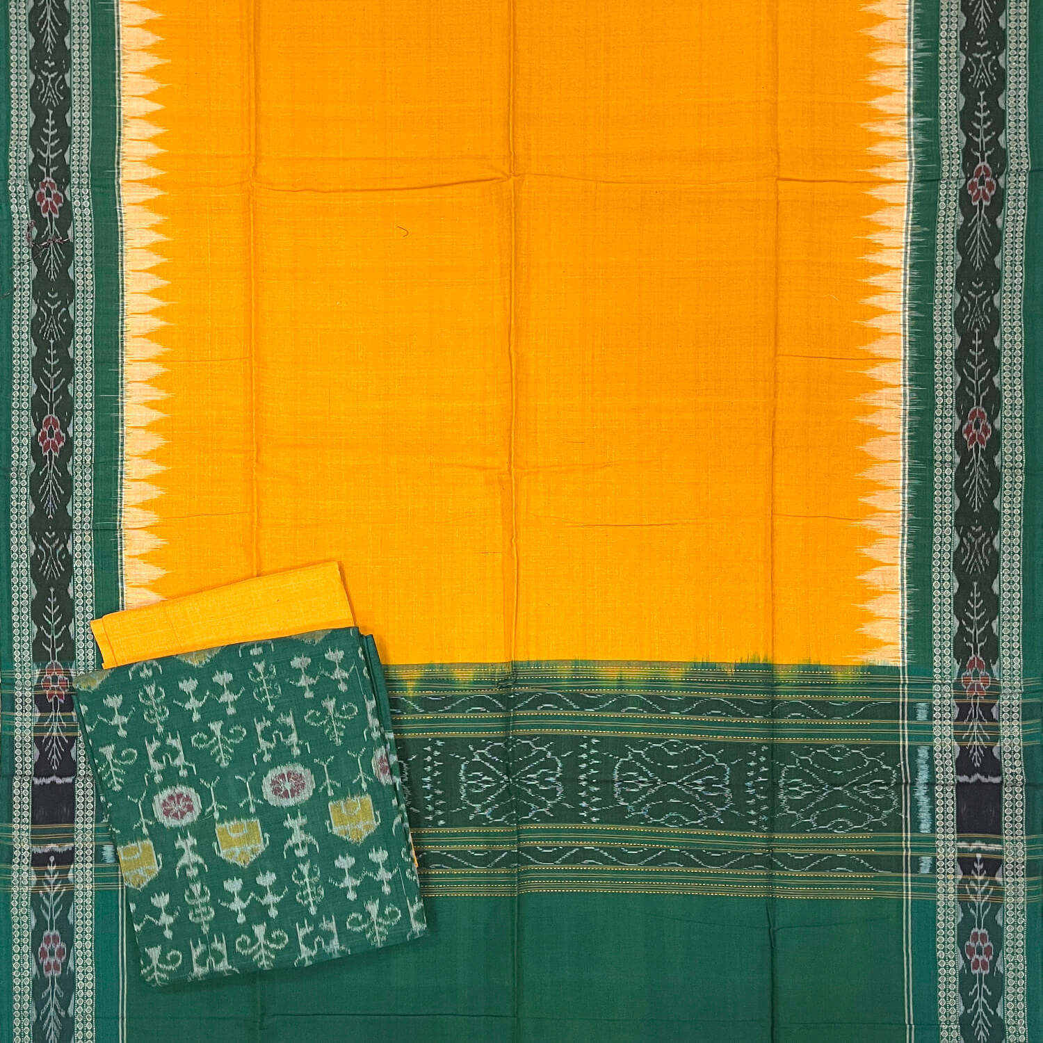Tribal Motif Sambalpuri Cotton Dress Set Utkalika Odisha