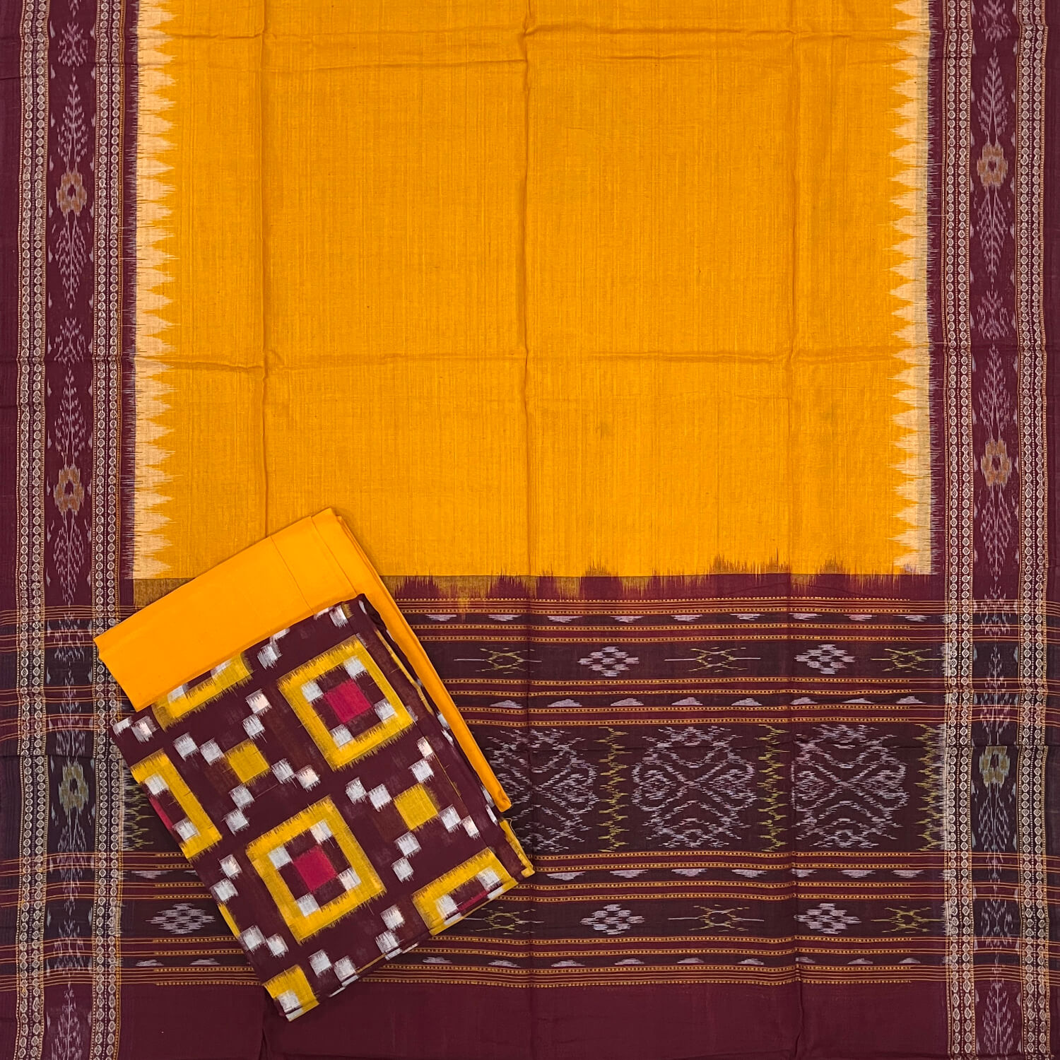 Pasapali Design Sambalpuri Cotton Dress Set Utkalika Odisha