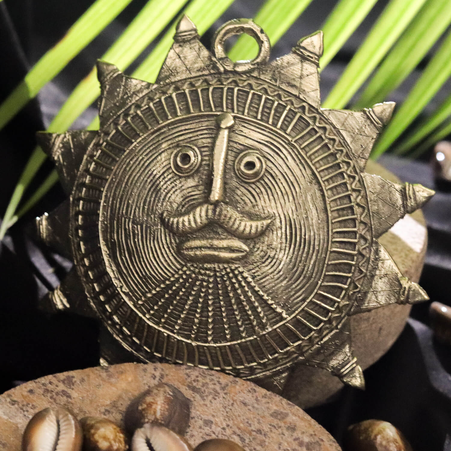 Dhokra Crafted Sun God Mask - Utkalika Odisha