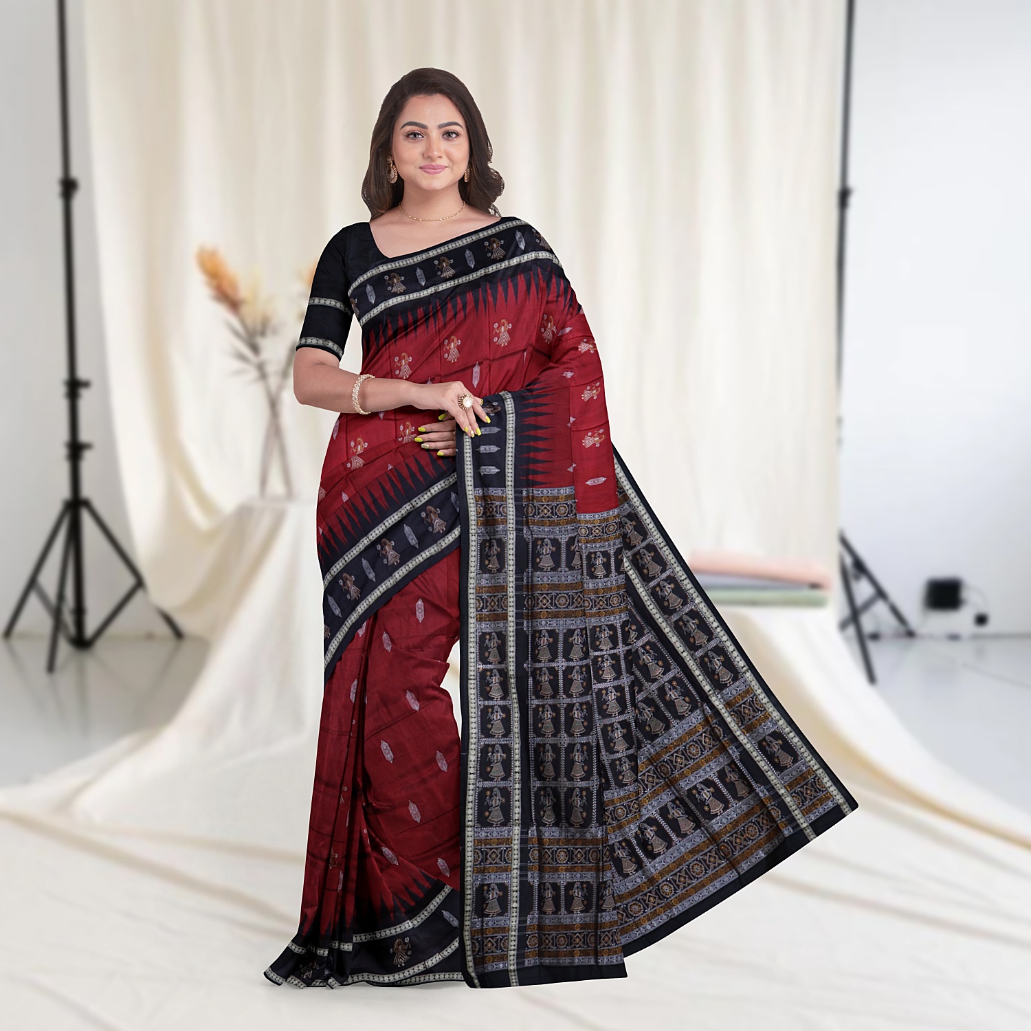 Doll Design Bomkai SIlk Saree Utkalika Odisha